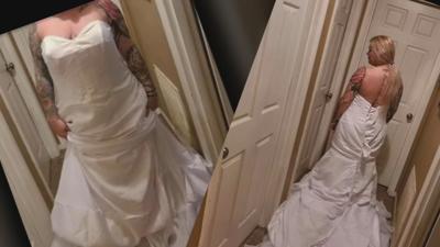 Ariahna Aubrey - Disgruntled Louisville bride surprised to learn she put wedding dress on inside-out
