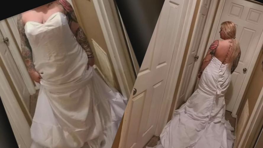 Ariahna Aubrey - Disgruntled Louisville bride surprised to learn she put wedding dress on inside-out