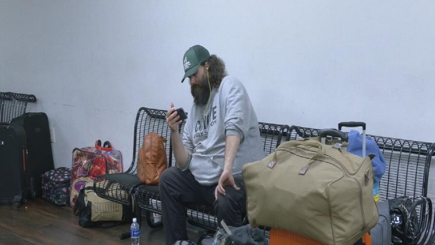 Greyhound bus station stranded