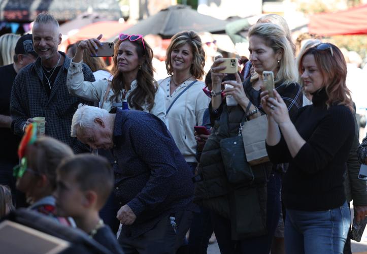 Louisville's Great Chili Cook off - women dance near stage.JPG