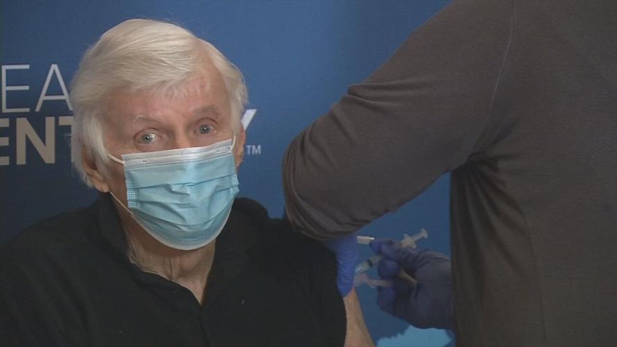 Former Ky. Gov. John Y. Brown receives the Moderna COVID-19 vaccine on Jan. 4, 2021