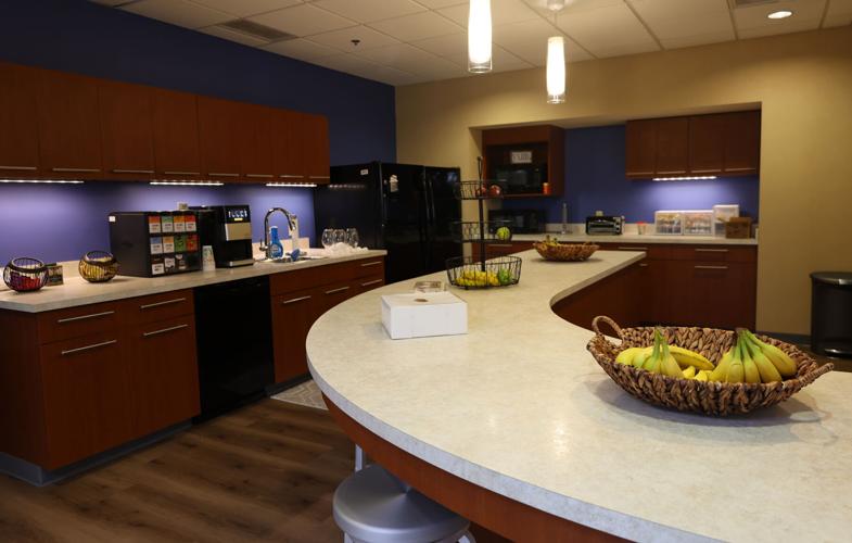 Kitchen area at Confluent Health headquarters