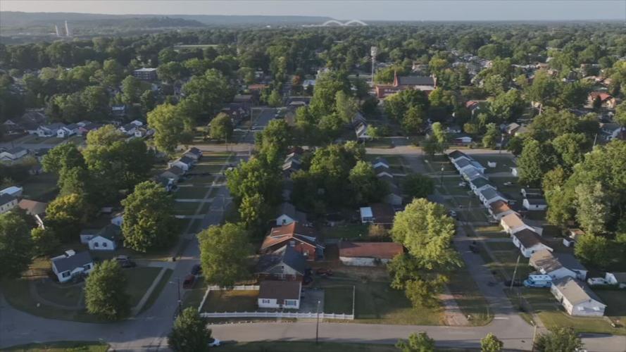 Chickasaw neighborhood aerial 9-4-25