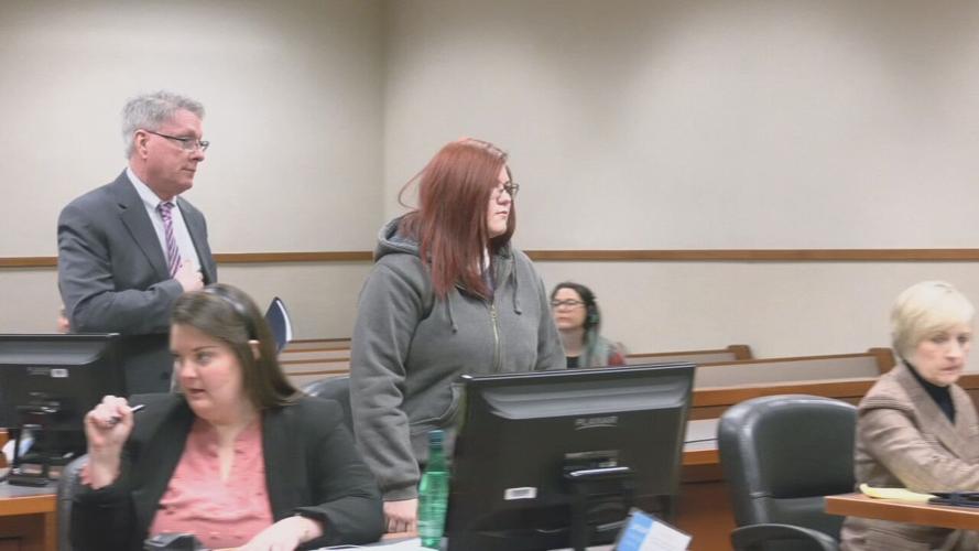 Racheal Flannery in court on Dec. 5, 2022