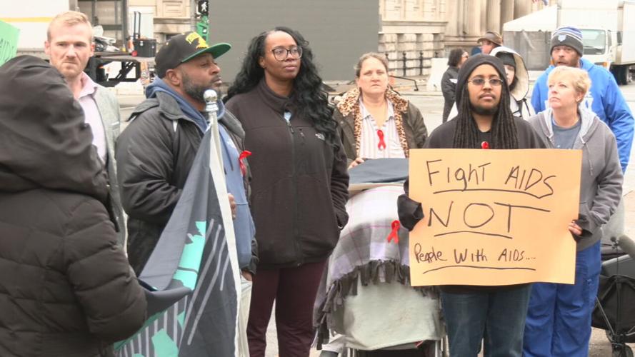 World AIDS Day rally 12-1-23