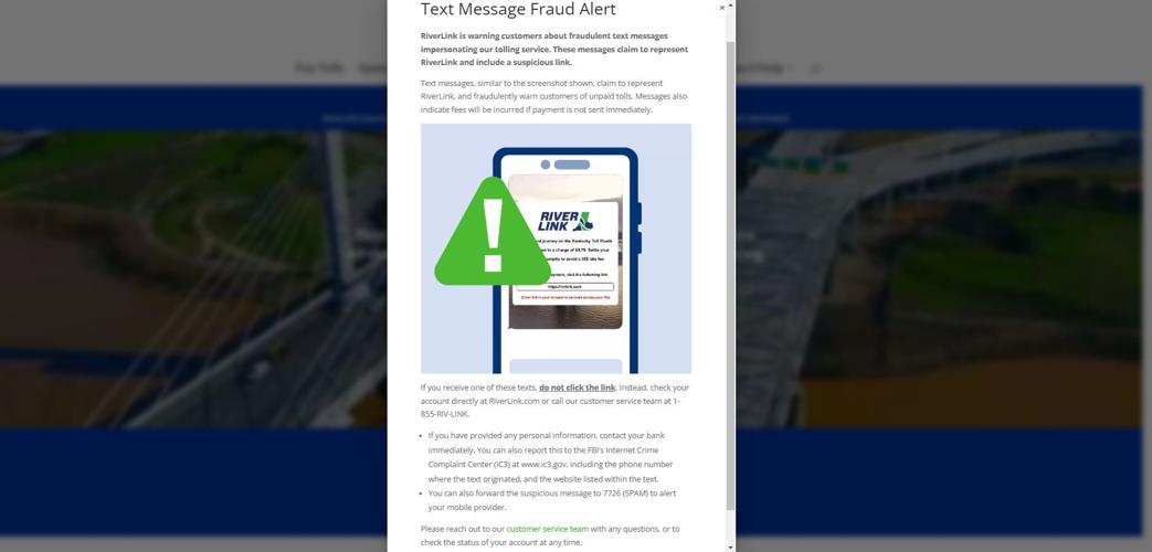 RiverLink scam alert 1-24-25.JPG