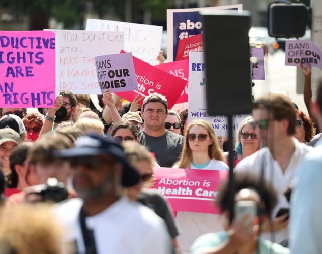 Abortion rally in downtown Louisville