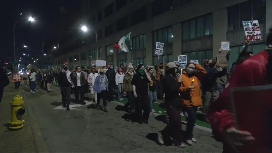 Downtown Louisville ICE fatal shooting protest 1-8-26