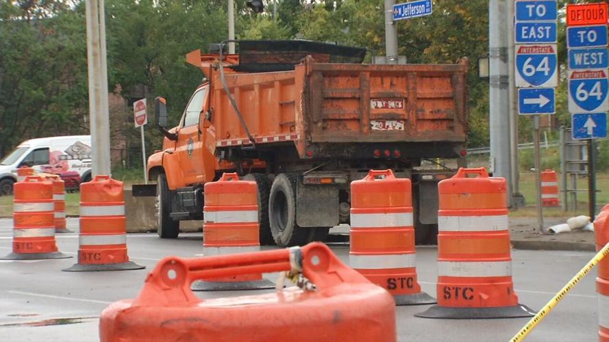 road blocks remain in downtown Louisville