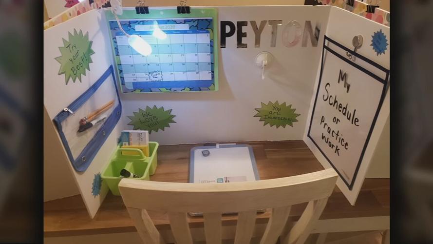 Angelina Harper's Home Learning Setup
