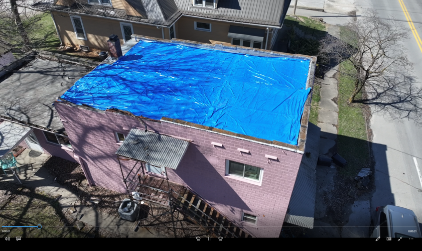 Orleans Tornado Damage (Drone)