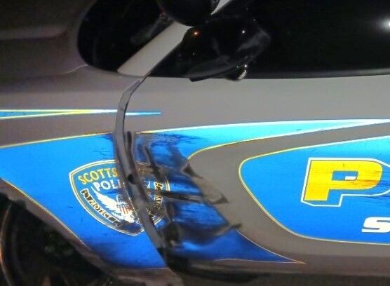 Scottsburg police chase damage