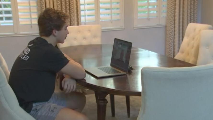 Student, home, laptop generic