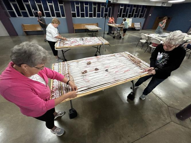 Plarn mats for the homeless