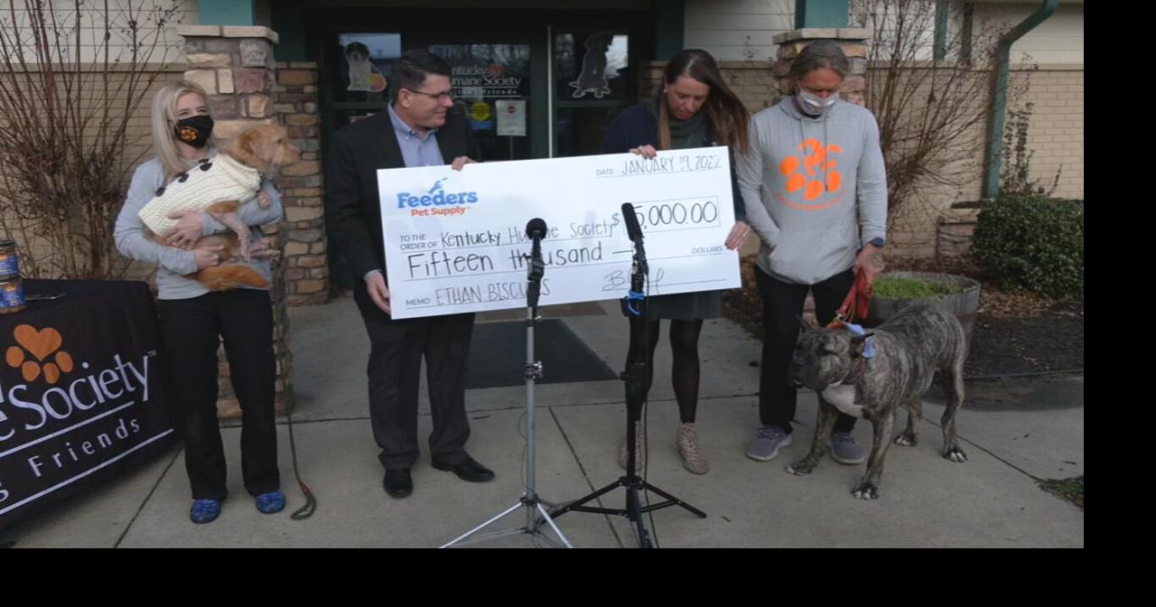 Feeders Supply donates thousands of dollars to Kentucky Humane Society