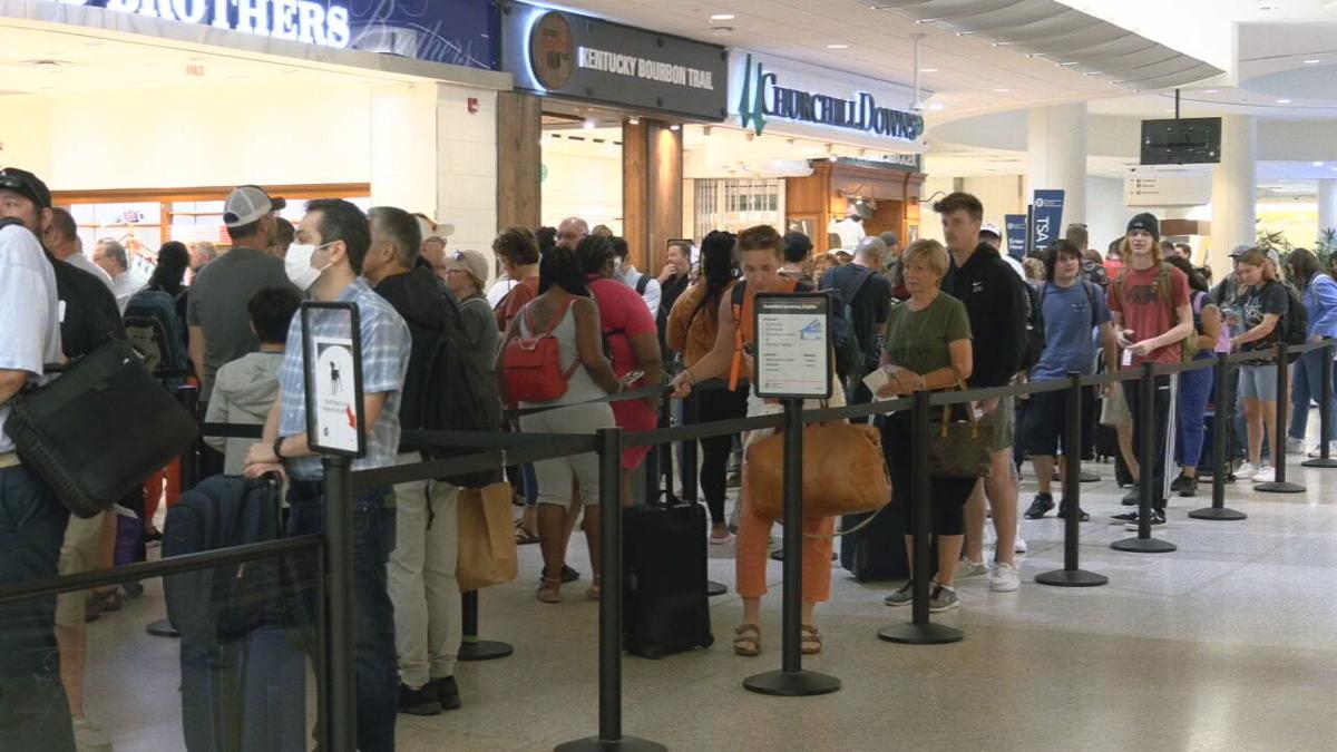 About 120K people expected at Louisville airport this week