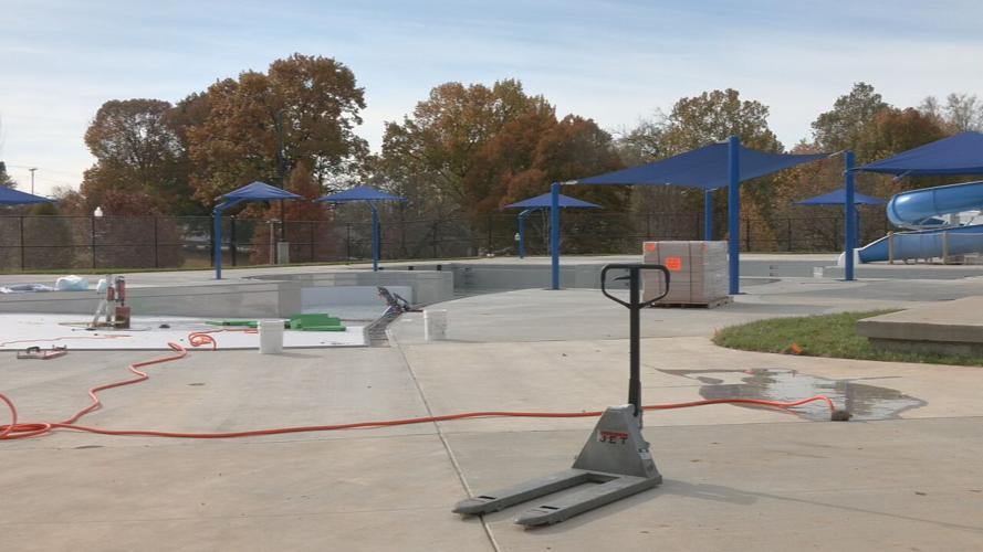 Camp Taylor pool construction
