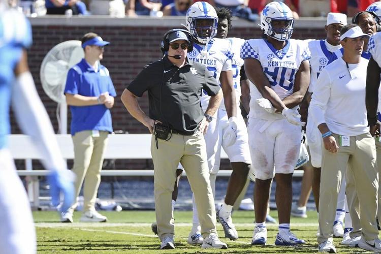 Kentucky head coach Mark Stoops watches during the second half of an NCAA college football.jpeg