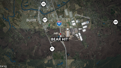 BEAR HIT ON I-65 - 9-15-2020 MAP