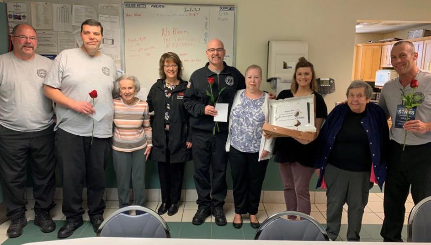 First responders take residents of Fort Wayne assisted living home to 'Senior Prom Night'