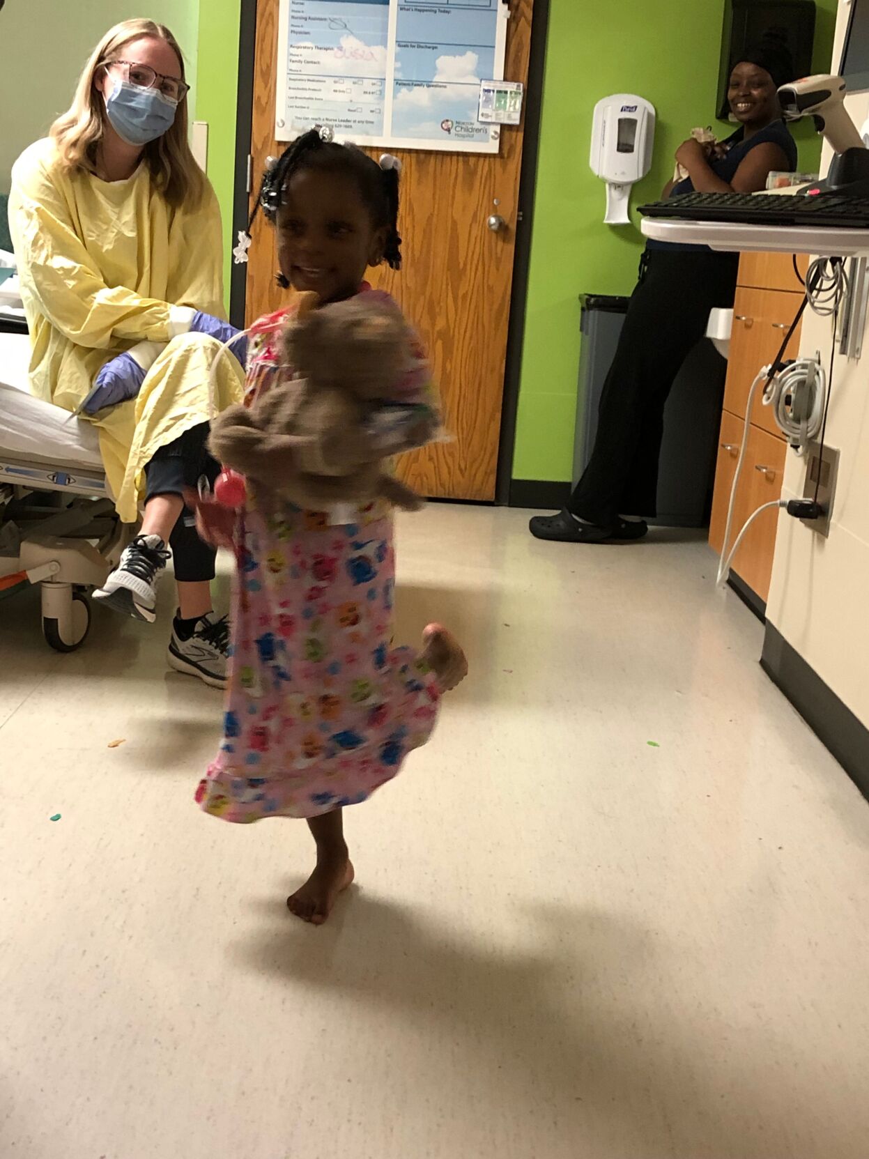 Children receive stuffed animals for Valentine's Day at Norton Healthcare.jpeg