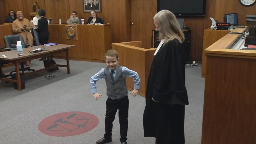 Clark County, Indiana courthouse - National Adoption Day, Nov. 22, 2019 - Adoption