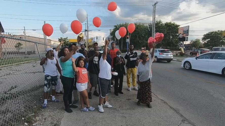 David McAtee 3rd anniversary balloon release