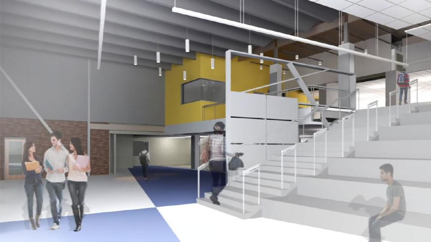 Shelby County High School renovated common area