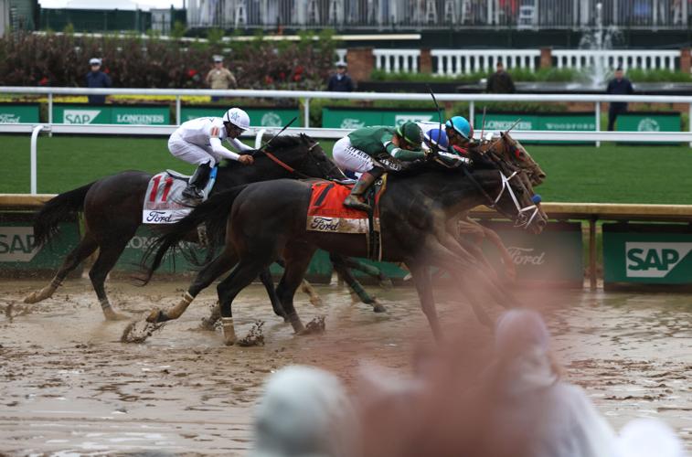 Horses run at Churchill Downs May 3.JPG