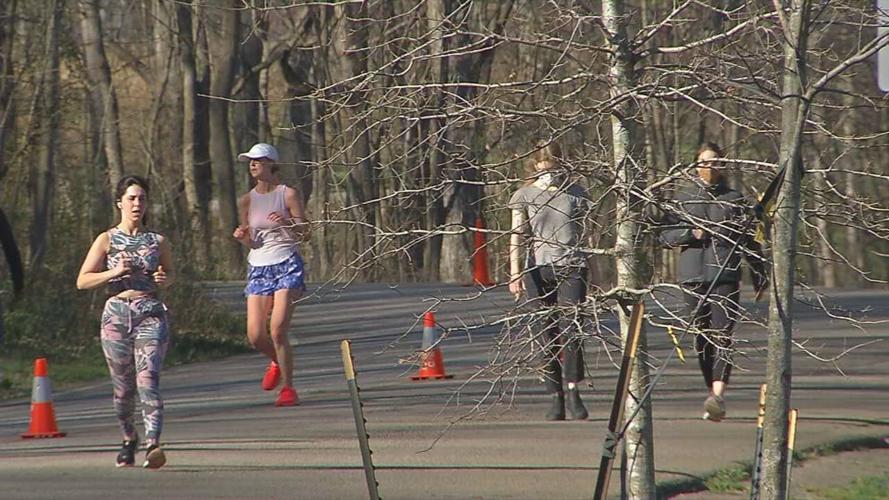 The scenic loop in Cherokee Park