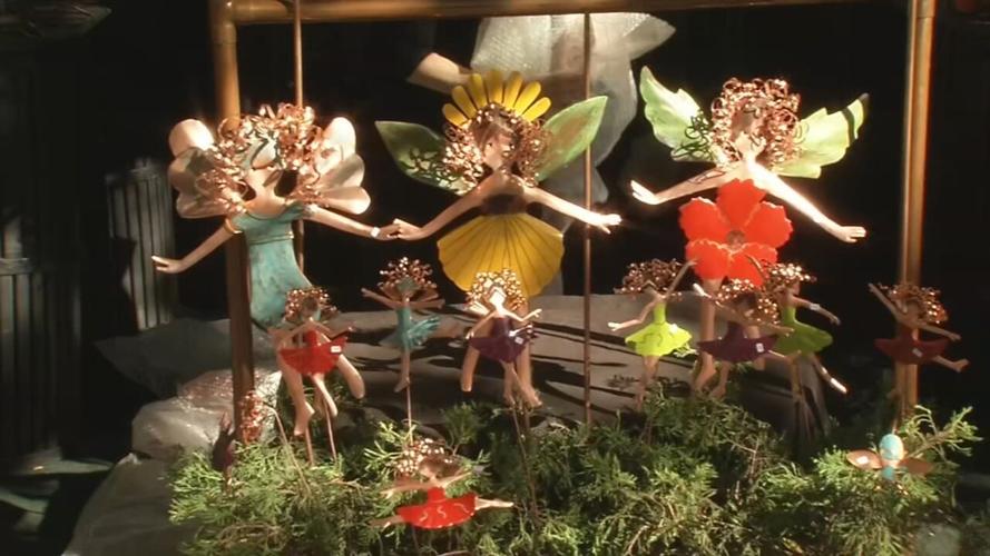 Miniature angels on display at 2023 St. James Court Art Show