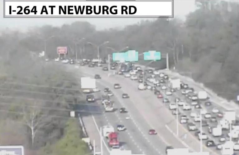 Traffic on I-264W at Newburg Road