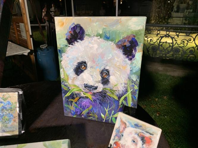 St. James Art Show panda bear painting