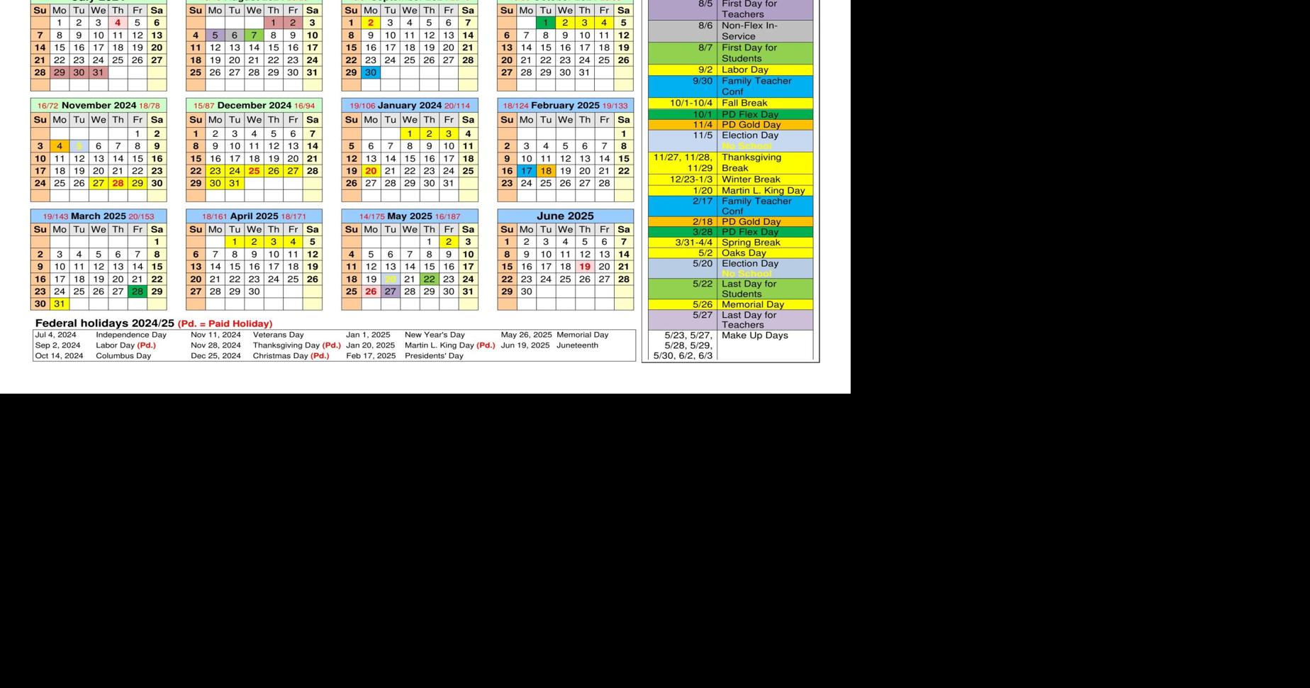 JCPS202425 Calendar