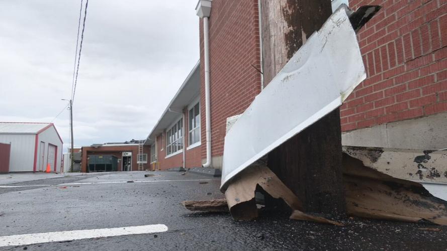 Ben Johnson Elementary School damaged by severe storms