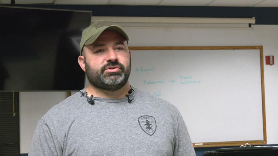 Lt. George Manley, the K9 program coordinator for Louisville Metro Corrections