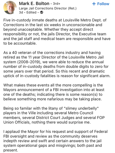 Mark Bolton Metro Corrections post