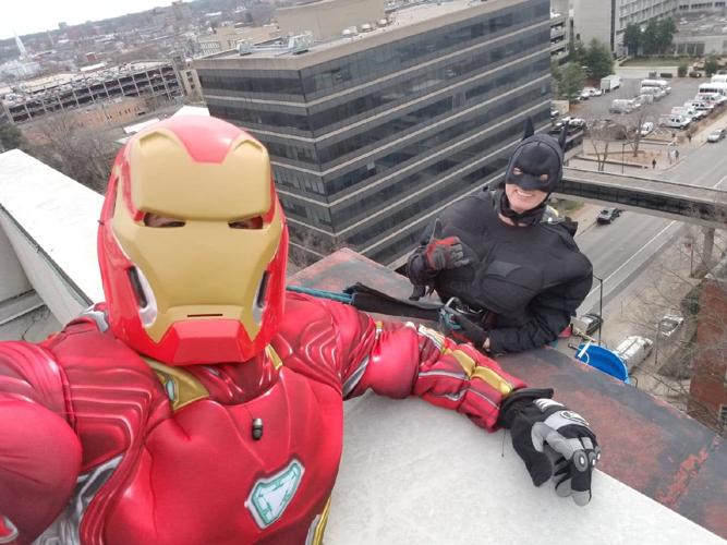 Superhero window washers - 2-20-19