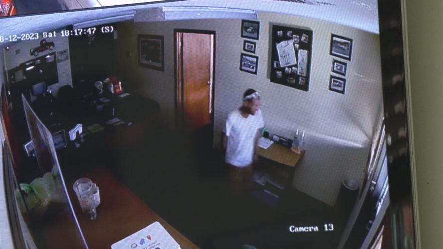 Gardner Used Cars surveillance video of break-in