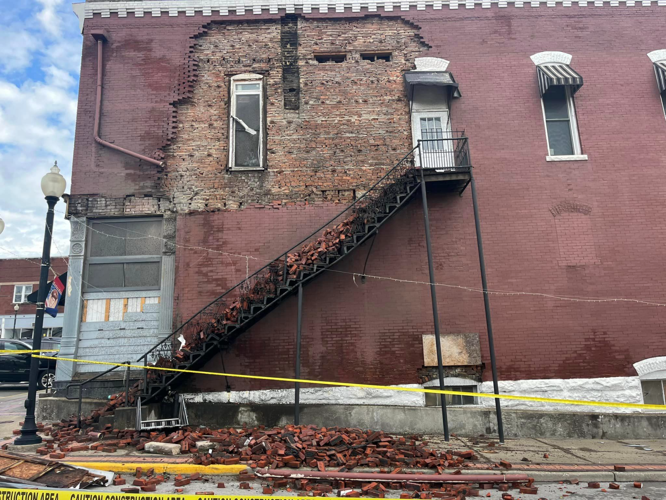 Paoli storm damage downtown