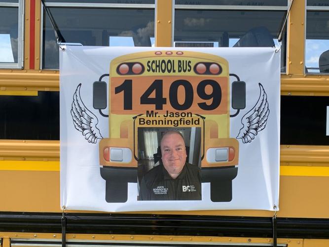 BCPS bus honoring Jason Benningfield - 9.11.23