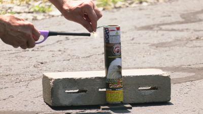 Firework safety demo