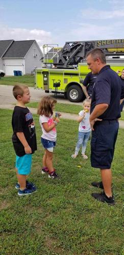 Shepherdsville Fire Department gives boy new bike (Aug. 27, 2019)