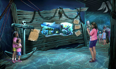 "Ship's Anchor" zone of new Newport Aquarium exhibit