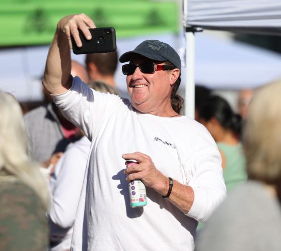 Louisvillle's Great Chili Cook off - man takes selfie.JPG