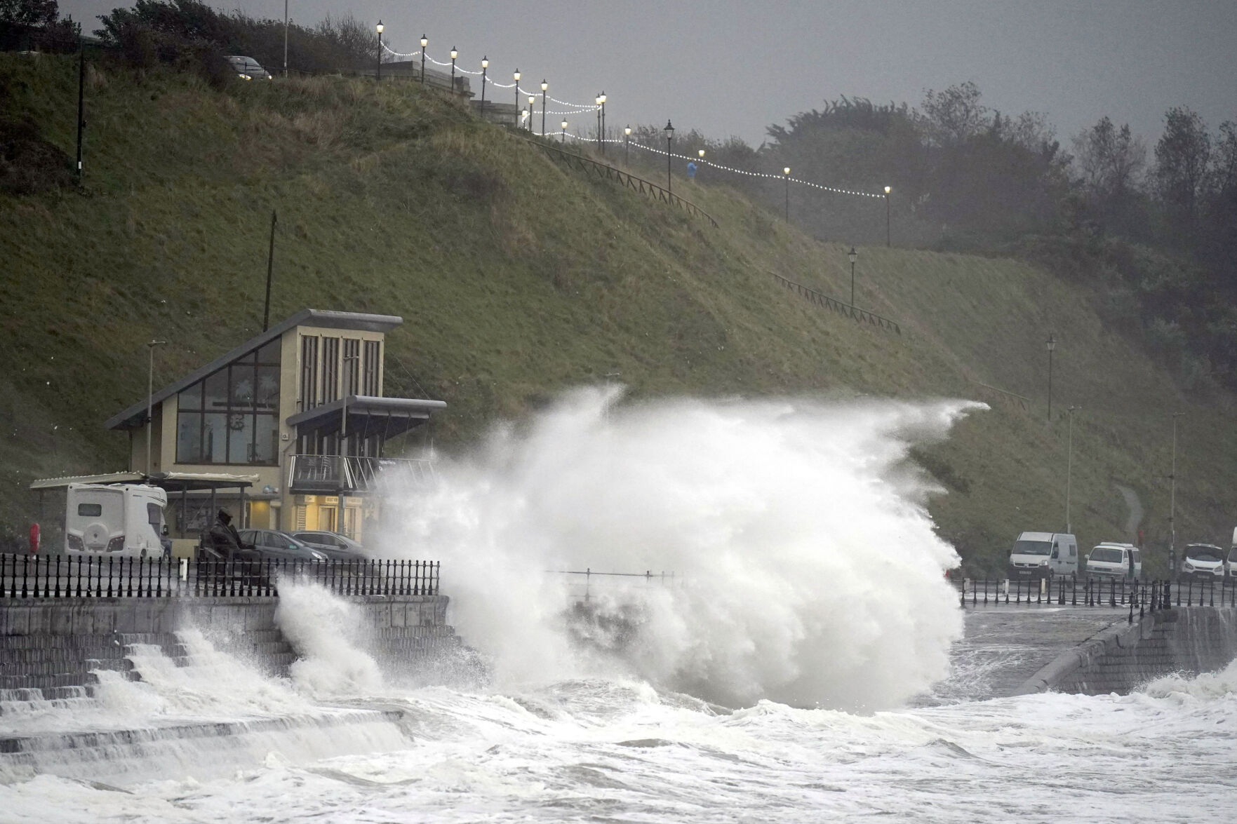 Gale-force winds and floods strike northern Europe. At least 3