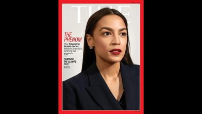 Alexandria Ocasio-Cortez on cover of Time