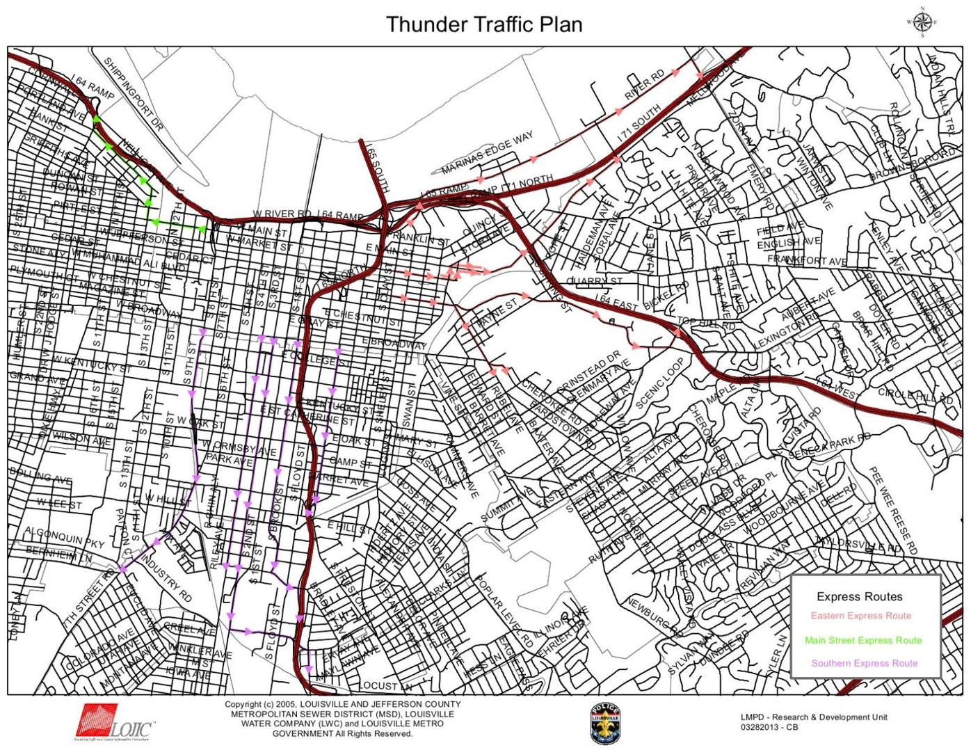 Thunder Traffic 2022 - Express Routes