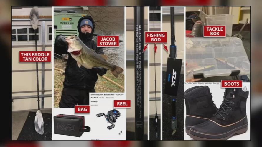 Items with Jacob Stover when he went missing