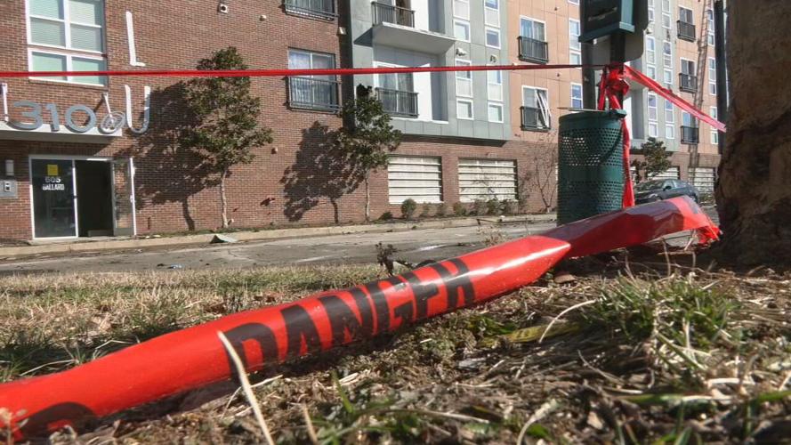 Red tape at scene of 310 @ NuLu apartment fire